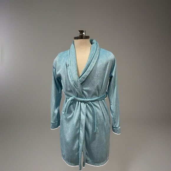 Chuckie Goodnight Bathrobe Youth XL Soft Blue Pockets Rhinestones Robe Bath - Picture 1 of 14
